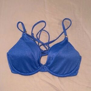 blue shimmer bikini top💙